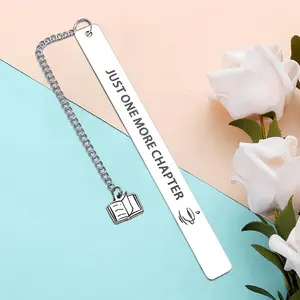 Stainless Steel Bookmark, 1 Count Letter Design Bookmark, Book Mark for Book Lovers, Teachers, Students, Office Stationery & Supplies, Book Accessories