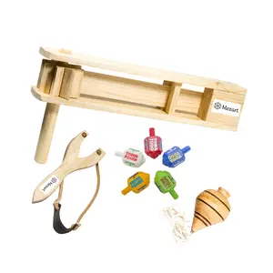 Mexart Nostalgic Mexican Pack - Classic Fun in One Set Matraca Resortera Trompo & Pirinola for Imaginative Play and Cultural Celebration