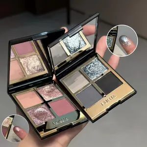 Four-Color Palette: Matte, Fine Shimmer, Highlighter, and Contouring Eyeshadow. Provides Natural Color Payoff with Long-lasting Wear. Features a Built-in Mirror for Quick Touch-ups. Compact Mini Square Case Is Portable, Making It Essential