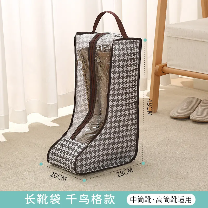 Long shoe bag with Thousand Bird Grid 【