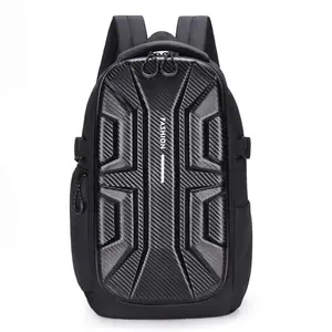 Trendy Dual Backpack Hard Shell Bag Men's Motorcycle Bag Large Capacity Chest Bag Multi-Functional Waterproof Sports Backpack