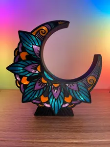 Floral Crescent Moon Book Nook