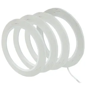 4 Rolls White Pinstripe Tape 1/8 inch (3mm) Width Self Adhesive Thin Line Tape for Whiteboard Grid Marking Dry Erase Board Graphic Art