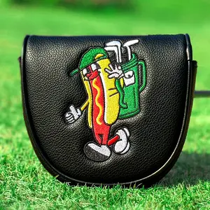 Df3 Series Hot Dog Double-Ear Semi-Circular Putter Grip, Strong Magnetic Closure, Perfect Gift for Golf Enthusiasts, Holidays & Birthdays