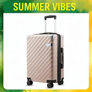 LUGGEX 20 Inch Carry On Luggage Airline Approved, Expandable Polycarbonate Hard Shell Suitcase with Spinner Wheels for Travel & Business summervibes EX-Core