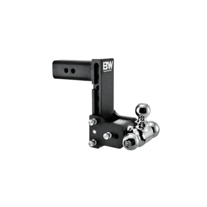 B&W Tow & Stow Tri Ball Adjustable Hitch, 2.5" Receiver, 7" Drop - Boating Accessories, TS20049B
