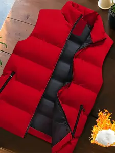 Men's Lightweight Casual Vest Gilet, Foldable Design for Autumn & Winter, Warm & Comfortable Daily Wear, Perfect for Storage