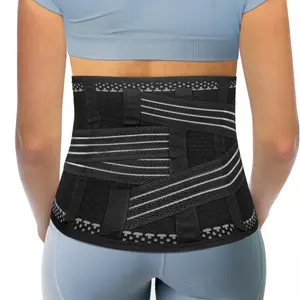 Lumbo-sacral Support Back Brace with Removable Metal Stays and Extra Compression Pad