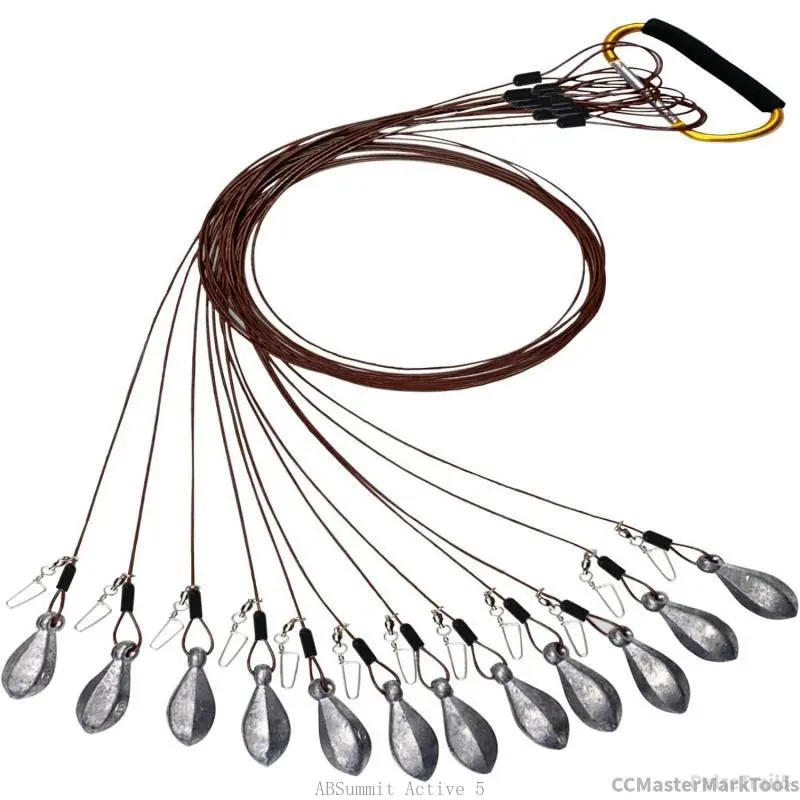 Decoy Rigs Weights Tangle Free Duck Hunting Decoy Rigs with A Large Gold Padded Carabiner, Waterfowl Decoy Rigs Anchors for Duck Hunting 12packCCMasterMarkToolsPulseTrail5ABSummit Active
