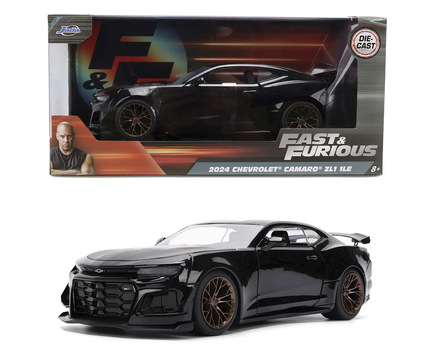1:24 2024 Chevy Camaro ZL1 1LE Black Fast & Furious by Jada 1:24 2024 Chevy Camaro ZL1 1LE Black Fast & Furious by Jada