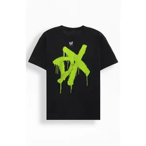 PacSun Men's WWE DX Generation Spray Paint T-Shirt - Multicolor