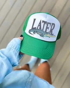 Later Gator Green & White Trucker Hat