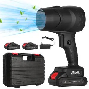 JOYYE Cordless Leaf Blower Power Turbo Fan, Turbo Jet Blower, Dust Air Blower, Portable Handheld Car Dust Cleaning Drying, Snow Removal, Outdoors