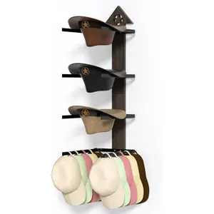 Cowboy Hat Rack - Stylish Cowboy Hat Holder for Wall - Organize and Display Your Hats with Ease - Ideal Western Decor