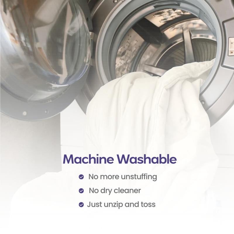 Mellow Sleep | Dual-Layer Temperature Control Comforter - Super Fluffy Duvet, Lightweight & Breathable, Dual-Layer Design, OEKO-Tex Certified, Hypoallergenic, Machine Washable, Twin/Full/Queen/King Sizes