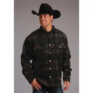 Men's Stetson Plaid Wool Blend Jacket