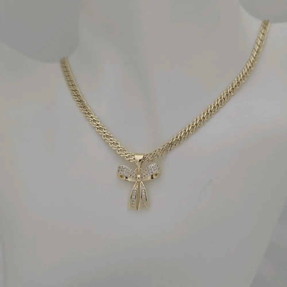 cadena 193 y dije lazo gold-plated unisex