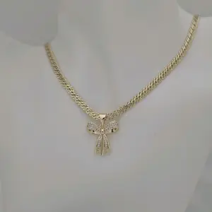cadena 193 y dije lazo gold-plated unisex