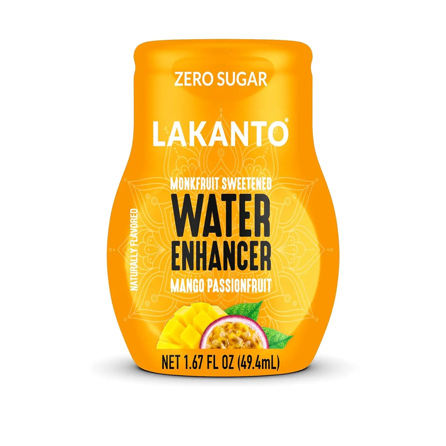 Lakanto Sugar Free Water Enhancer - Sweetened with Monk Fruit Sweetener and Erythritol, On the Go Liquid H2O Hydration, Zero Sugar, Naturally Flavored - Fruit Punch (1.67 fl oz - Pack of 1)