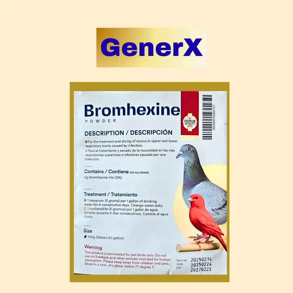 BROM_HEXINE 100g Bird Well-Being Supplement BROM_HEXINE 100g Bird Well-Being Supplement