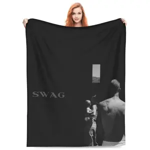 SWAG JS Blanket Air ConditioningBlanket Super Soft Travel Outdoor FlannelBlanket Fashion Personalized Gift Office SofaBlanket Merch