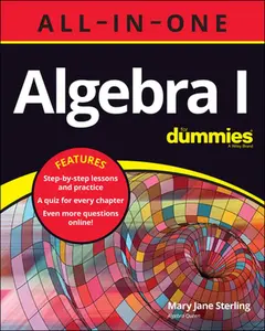 Algebra I All-In-One for Dummies -- Mary Jane Sterling, Paperback