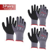 3 Pairs Large Work Gloves