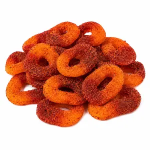 Watermelon Spicy Rings Gummy Candy | 16 oz (1 LB) Bag of Gummies | Soft & Chewy | Bulk Candy