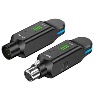 LEKATO 2.4G Wireless Microphone Transmitter Receiver Rechaegeable 100ft