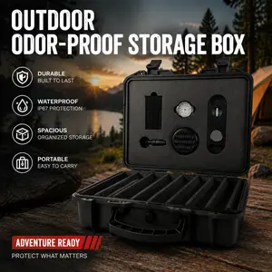 Anti odor storage box, waterproof and pressure resistant, suitable for home, travel and camping, safe and portable, is an ideal gift item