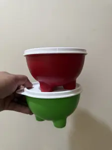 SET 2 Molcajetes Recipiente de Salsa Multicolor Design Unique Shape Easy Handling Ideal for Salsa Serving