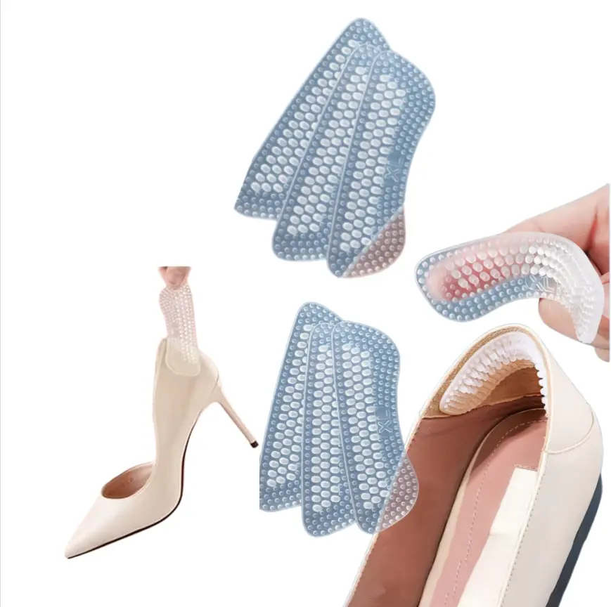 6pcs Anti-Slip Silicone Heel Protectors - Silicone Heel Stickers Heels Grips for Women Men Heel Cushions Inserts Pads Foot Heel Care, Prevent Blisters & Improve Shoe Comfort.