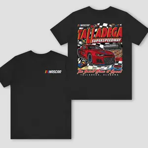 [New] Talladega Superspeedway 2026 TShirt, NASCAR Racing Car Track Graphic Print Design, Soft Cotton Fabric, Unisex Fit for Racing Fans, Perfect Gift for Motorsport Lovers