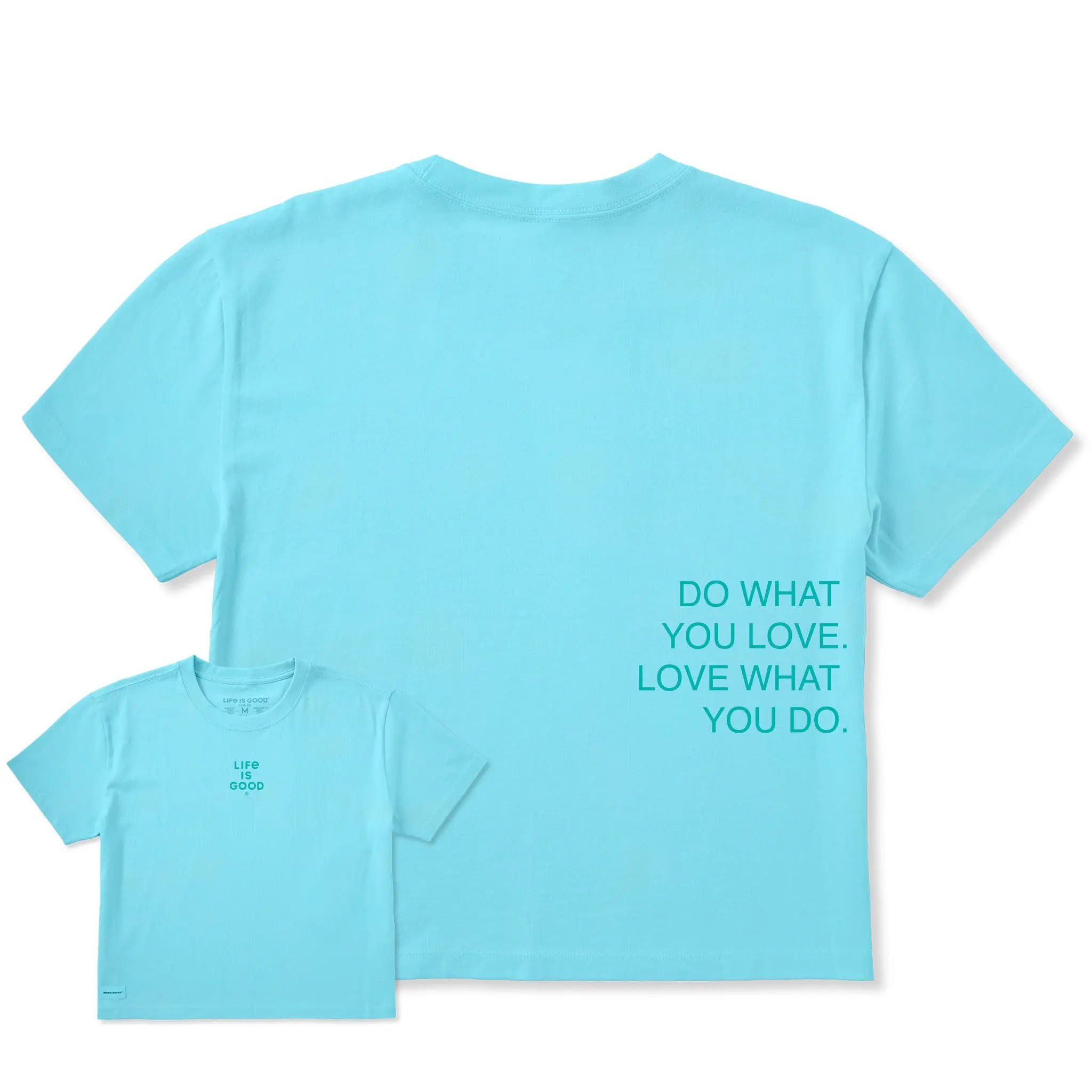 Women's Do What You Love What You Do Right Short Sleeve Crusher Boxy Tee