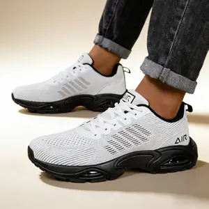 Running Breathable Non-Slip Sole Slip-Proof Comfort-Fit Mens Casual Gym Trainers BlackWhite Shoes Light Shock-Dampening Breathable Non-Skid Mens Casual Running Gym Trainers BlackBeige Shoes