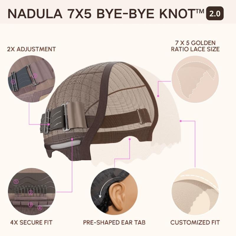 【Upgraded】Nadula Yaki Bob Drawstring Put On & Go Human Hair Glueless Wig 180% Density Pre-Cut Lace Natural Scalp TikTokShopStockUp