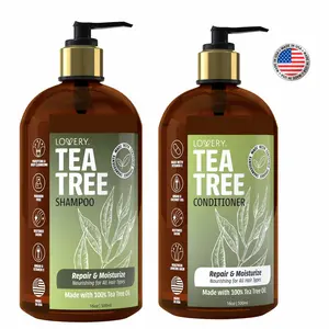 Tea Tree Shampoo & Conditioner Gift Set - 32oz Hair Care Made in USA