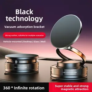 Wireless induction audio speaker bracket, vacuum adsorption magnetic car phone holder 5 new suction cup in-car navigation phone magsafe wireless magnetic suction retractable