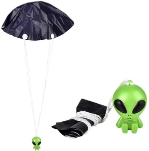 4-Pack Galactic Green Alien Paratroopers – Out-of-This-World Fun! 👽🛸