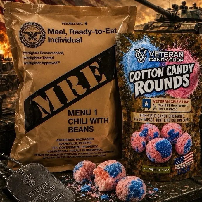 Military Grade MRE COTTON CANDY ROUNDS bundle Military Grade MRE COTTON CANDY ROUNDS bundle