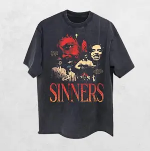 Sinners Movie Vintage Poster T-shirt, Sinners Movie Shirt, Film Tee