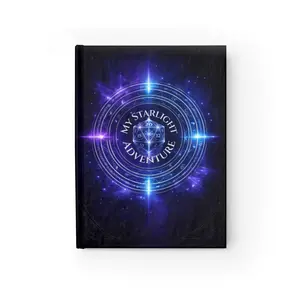 Starlight Adventure Crystal Compass Journal | Ruled Notebook