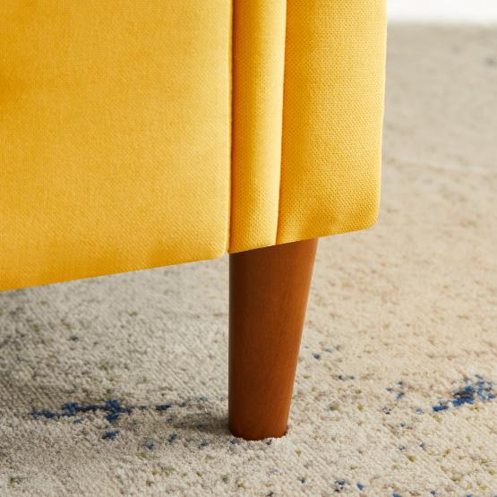 Yellow Multifunctional Storage Rectangular Sofa Stool