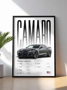 Chevrolet Camaro ZL1 Poster | Car Print | Muscle Car Poster | Performance Car Print | Art Print | Car Poster | Home Decor | Wall Decor