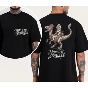 Donut and Mongo Tee T-shirt, This Is An Outrage T-shirt, Mongo Is Appalled Shirt, Dungeon Crawler Carl T-Shirt, Sci-Fi Fantasy Book Gift