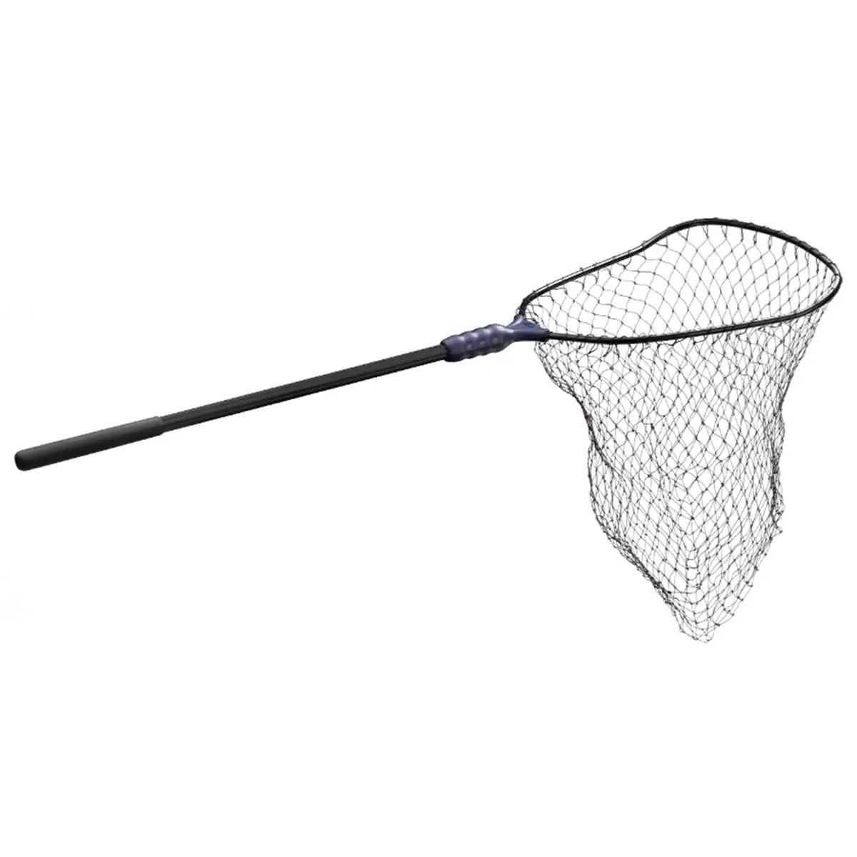 Ego Large Rubber-Coated Nylon Mesh Pool Skimmer - 36" Aluminium Octagonal Handle (Black Anodized Finish), 19" Hoop Size, Superior Strength, Lightweight, Floats Easily, for Home Pool & Hot Tub Maintenance