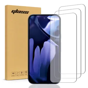 Glass For Google Pixel 10 / 10 Pro 2.5D Tempered Glass Screen Protector 3 Pack 9H Hardness Crystal Clear Visibility Easy Installation