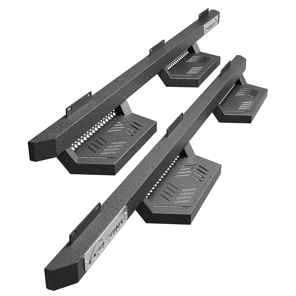 【GARVEE】Running Boards Drop Side Steps for 2009-2018 Dodge Ram 1500 Crew Cab; 2010-2024 2500 3500; 2019-2024 Classic, Textured Black Truck Nerf Bars