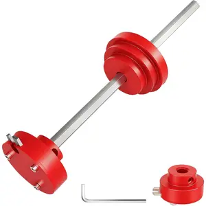 Red Inside Pipe for 1-1/2Inch and 2Inch Schedule 40 PVC/ABS Pipe Tool,7" Cutting Depth,Plumbing Tool with Aluminum Alloy Body, Stainless Shaft