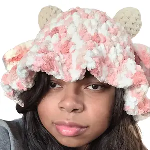 Crochet Cow Bucket Hat